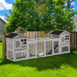 Weather Resistant Rabbit Hutch with Ramp