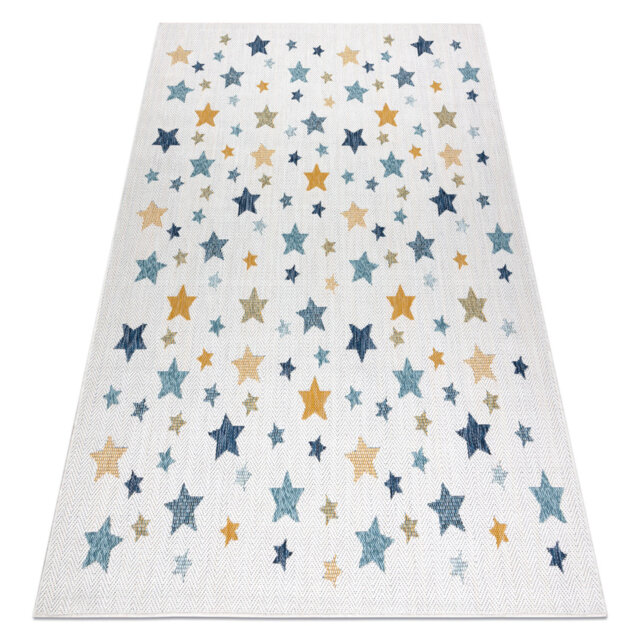Japhenia White/Blue/Yellow Indoor/Outdoor Rug