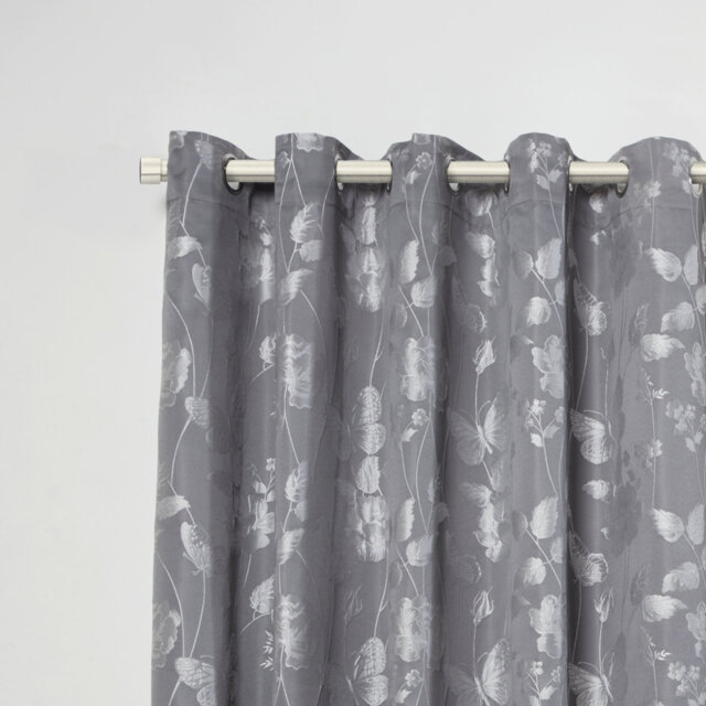 Full Stop Extendable Eyelet Curtain Pole and Hardware Set