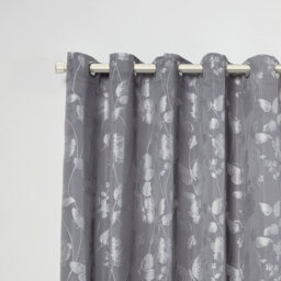 Full Stop Extendable Eyelet Curtain Pole and Hardware Set