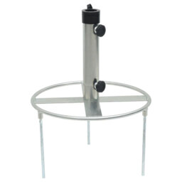 Parasol Base With Ground Spikes For Diameter 38/48 Mm Silver Steel