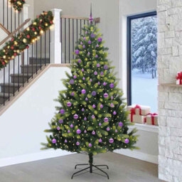 Artificial Hinged Christmas Tree 300 LEDs Green