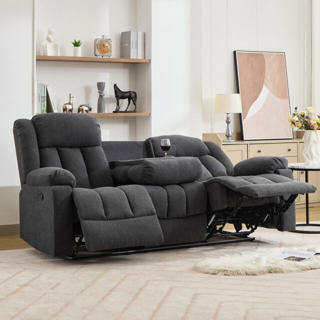 Berroa 3 Seat Recliner Sofa with Central Console