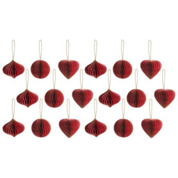 10cm Handmade Solid Colour Paper Hanging Figurine Ornament