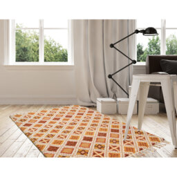 Mick Hand Knotted Wool Terracotta Brown Rug