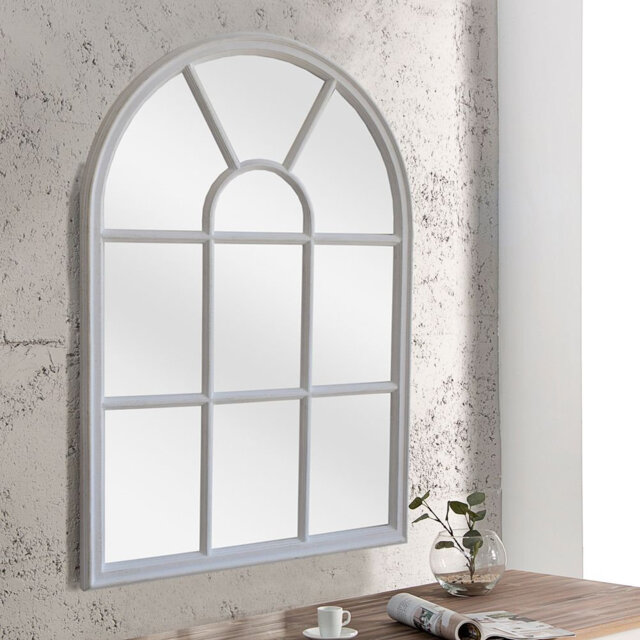 Creeve Solid Wood Rectangle Wall Mirror