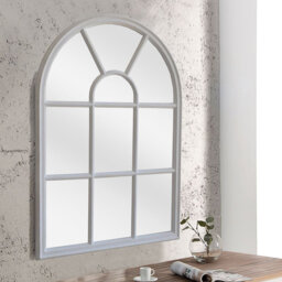 Creeve Solid Wood Rectangle Wall Mirror