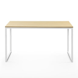 Shawna Minimalist Home Office Desk – Modern Writing Desk with Sturdy Steel Frame & Spacious Work Surface
