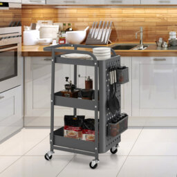 Edalene Metal Bar Cart
