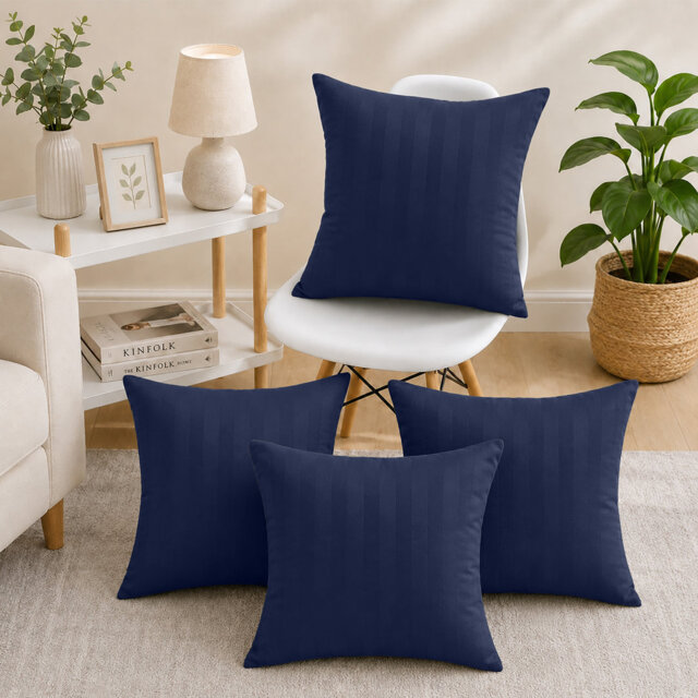 Microfiber Stripe Cushion Cases Sofa coach throw