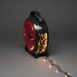 Konstsmide 800 Warm White LED Outdoor Christmas Lights - Durable Cable Reel