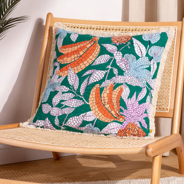 Cypressa Floral Square Cushion Cover