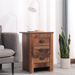 40cm W Manufactured Wood Bedside Table