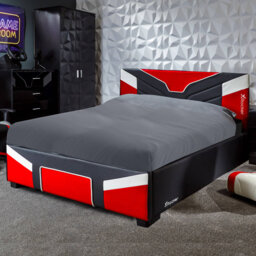 X Rocker Cerberus Small Double Ottoman Gaming Bed - Red