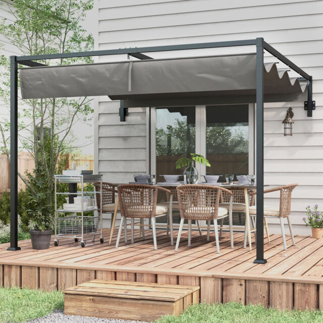 Bryceton 2.97m x 2.11m Steel Pergola
