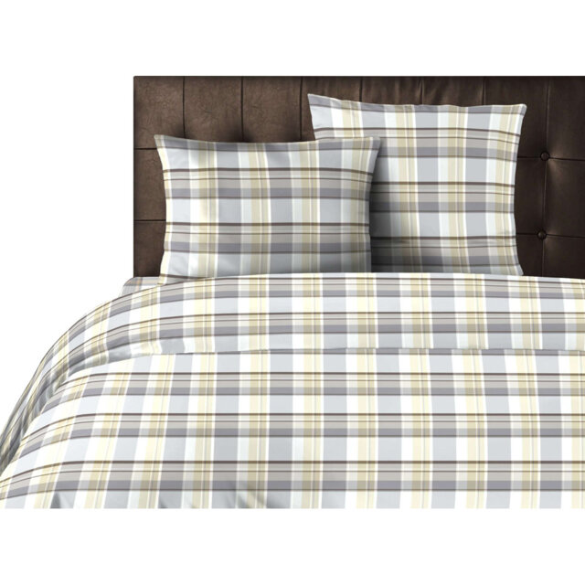 Ira Cotton Tartan Duvet Cover Set with Pillowcases Included