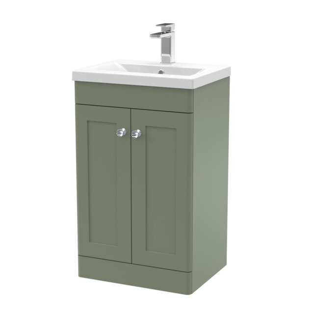 Classique 500mm Free-standing Single Bathroom Vanity with Vitreous China Vanity Top
