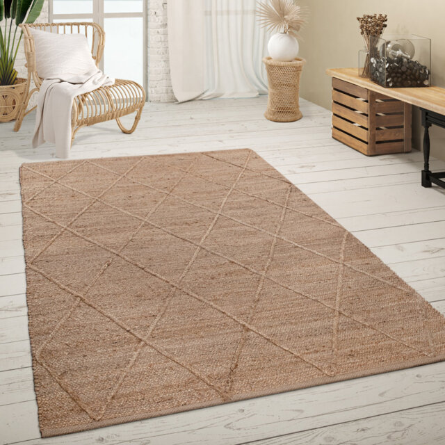 Peetz 100% Jute Nature Indoor/Outdoor Rug