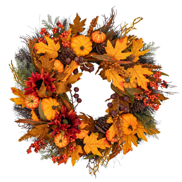 GOLDEN HARVEST Faux 66cm Wreath