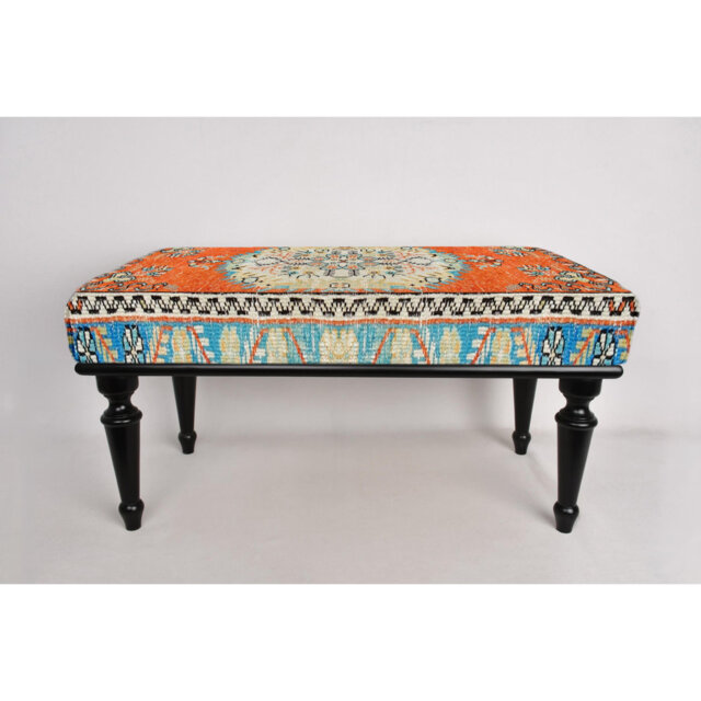 Cotton Upholstered Bench
