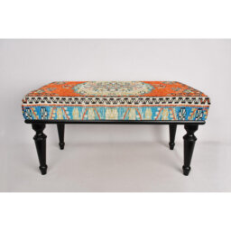 Cotton Upholstered Bench
