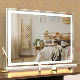 Azusena Wall Mirror Rectangle LED Metal Mirror