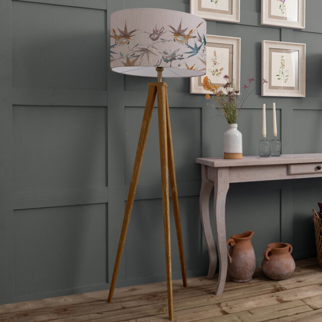Genji 158cm Brown Tripod Floor Lamp