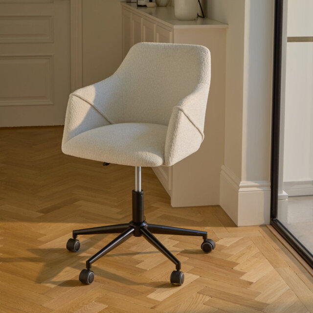 Boucle Office Chair