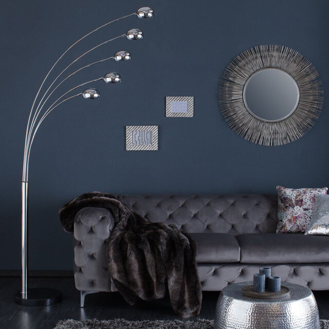 Tulipa 205cm Chrome Tree Floor Lamp