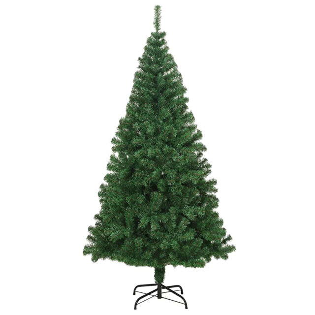 vidaXL Artificial Christmas Tree with 150 LEDs with Stand Green