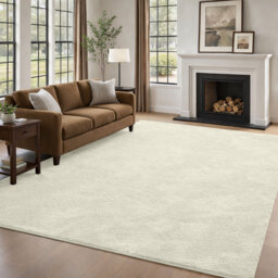 Luxury Fluffy High-Pile Rug for Living Room & Bedroom