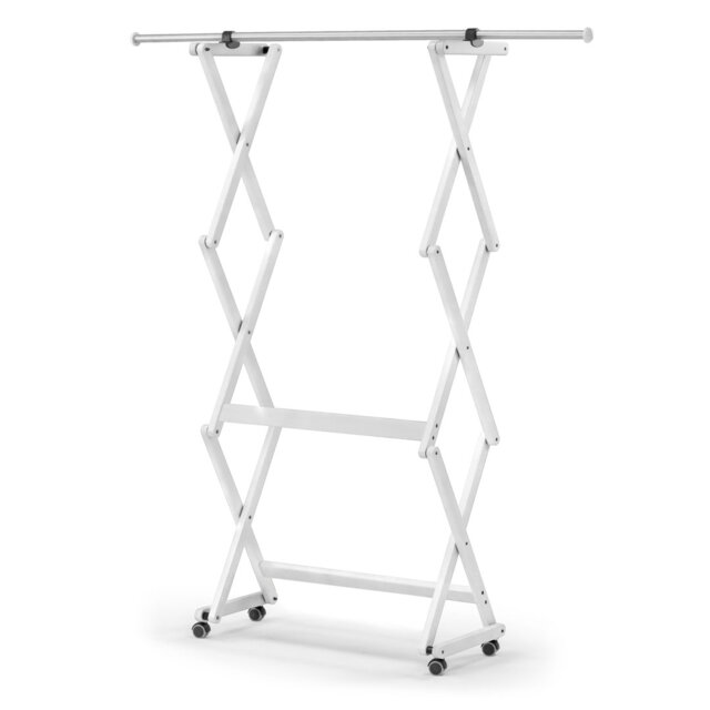 651 Felix Cherry Closable and Extendable Coat Rack