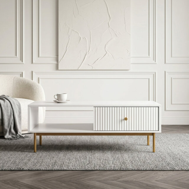 Four Leg Coffee Table with Storage