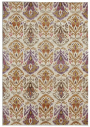Geometric Hand Knotted 124cm X 178cm Area Rug