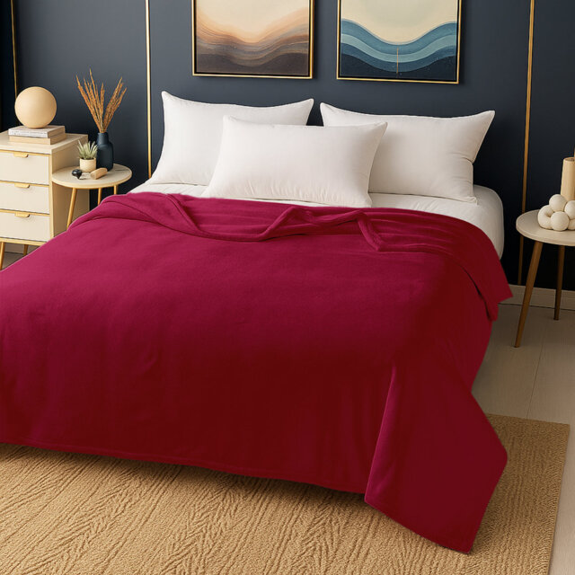Reversible Mink Faux Fur Plush Fleece Throw/ Blanket