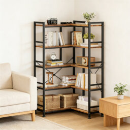 145.5cm H x 72.8cm W Metal Standard Bookcase