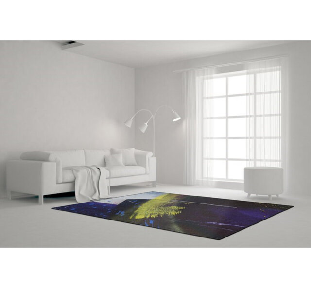 Phalangère Graffiti Tufted Blue Rug