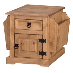 Bridewell Solid Wood Free Standing Magazine Rack