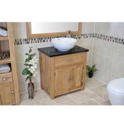 Lia 750mm Single Bathroom Vanity with Vessel Ceramic Basin