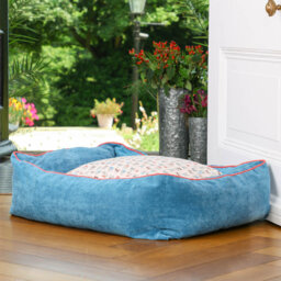 Heller Printed Fun Dog Sofa in Blue