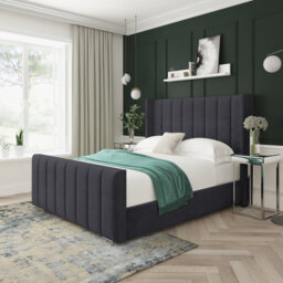Naples Velvet Upholstered Bed Frame