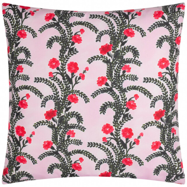 Cassis Indoor / Outdoor Floral Purple Square Cushion