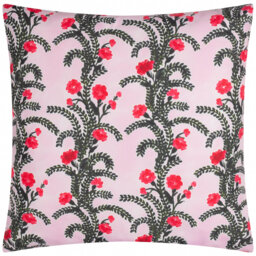 Cassis Indoor / Outdoor Floral Purple Square Cushion