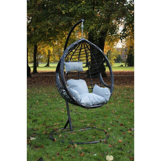 Giguere Garden Patio Swing Chair with Stand