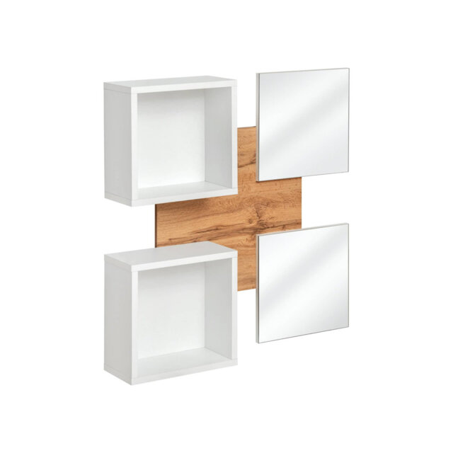 Ladaja Wall Mirror with Shelves
