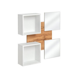 Ladaja Wall Mirror with Shelves