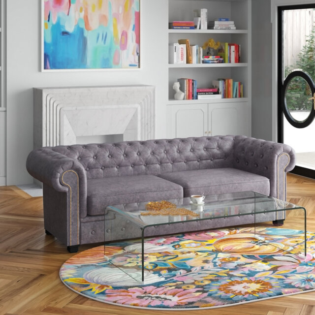 Haverly 3 Seater Chesterfield Sofa Bed