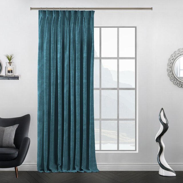 Luxury Pinch Pleat Curtain Panel - Single Drapery for Elegant Window Decor