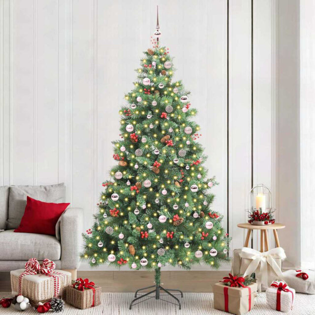 Artificial Christmas Tree 240 cm PVC and Metal