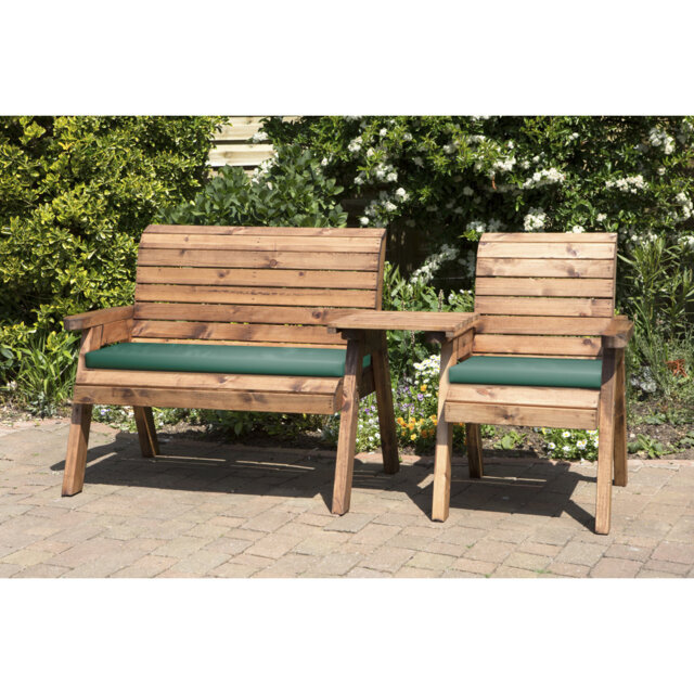 Gallagher Solid Wood Pine Outdoor Bench